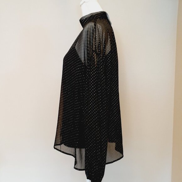 Sanctuary Layered Glitter Blouse  NWT - Picture 5 of 15